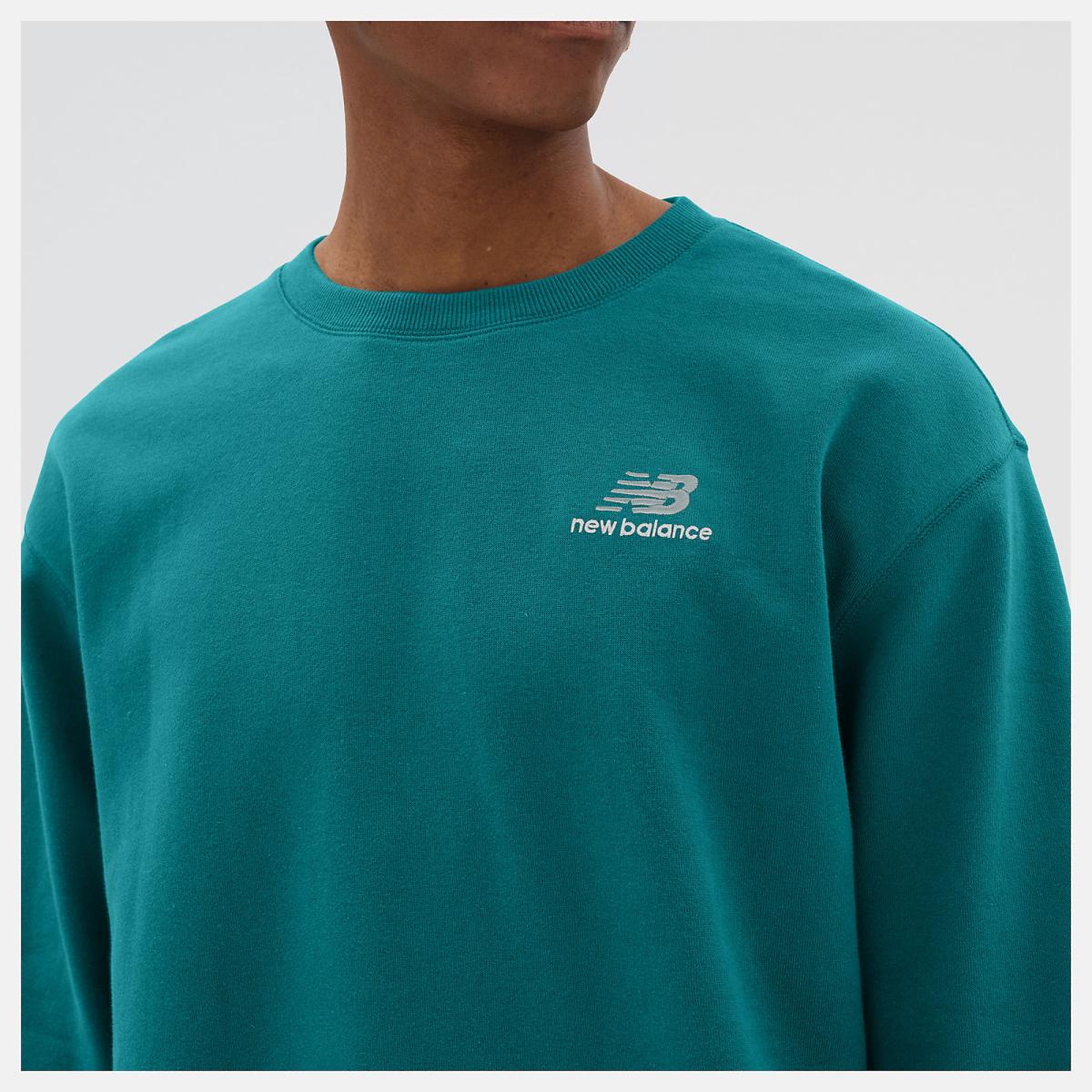 Hoodies &amp; Sweatshirts | Women New Balance Uni-ssentials French Terry Crewneck Sweatshirt Vintage Teal