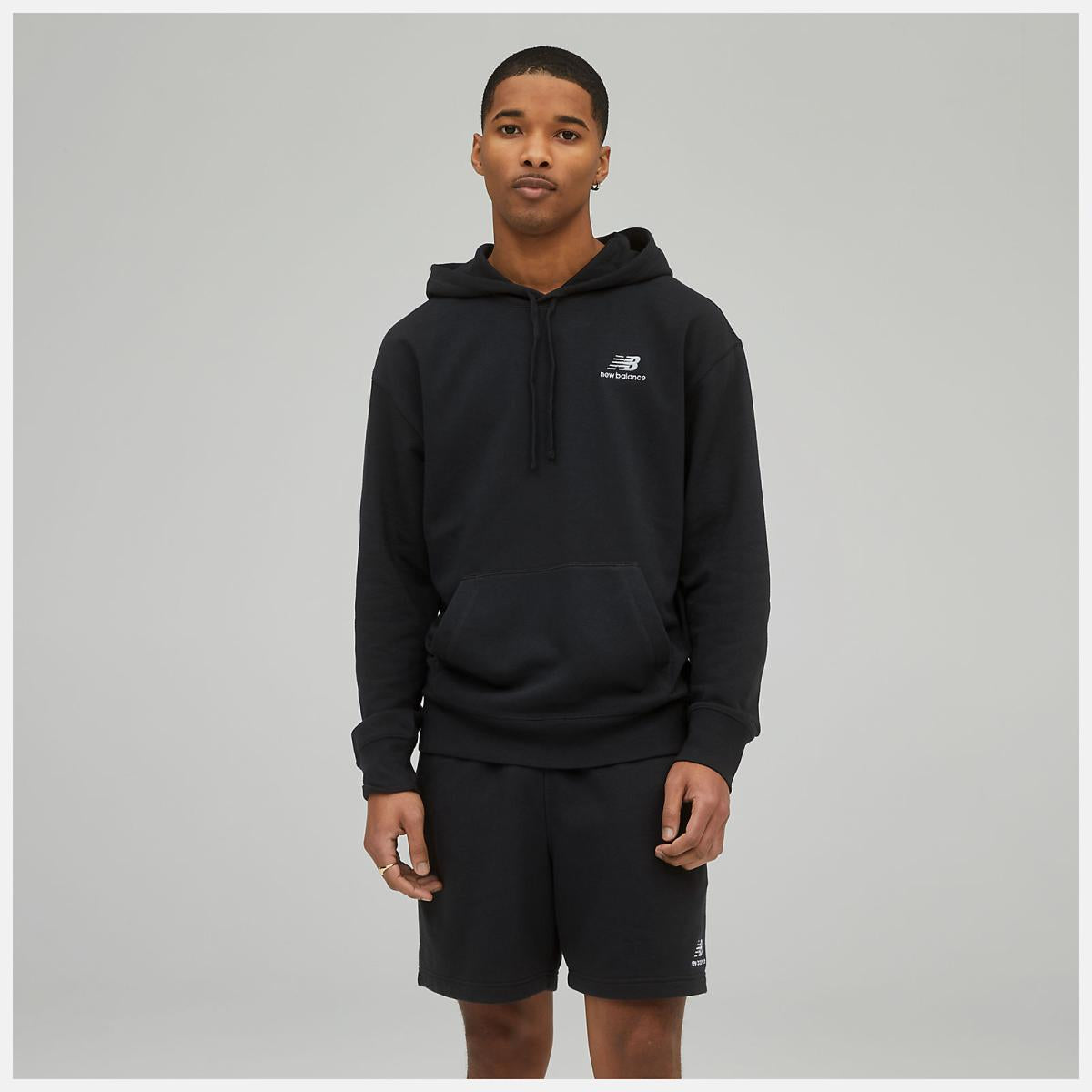Hoodies &amp; Sweatshirts | Women New Balance Uni-ssentials French Terry Hoodie Black