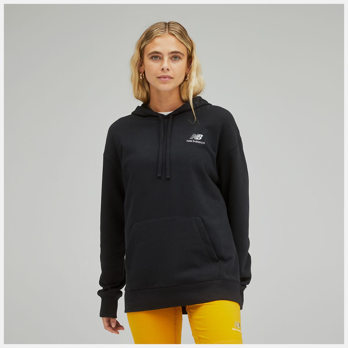 Hoodies &amp; Sweatshirts | Women New Balance Uni-ssentials French Terry Hoodie Black