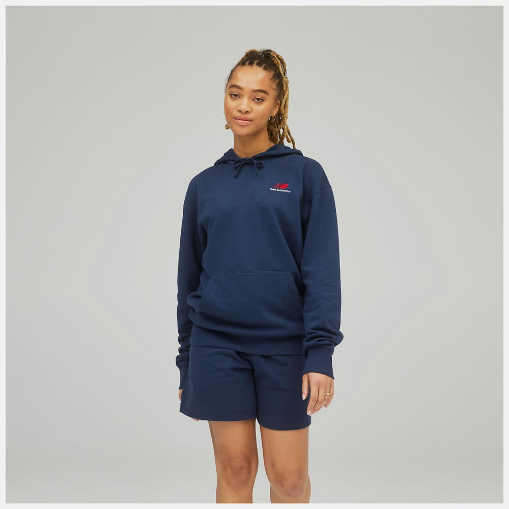 Hoodies &amp; Sweatshirts | Women New Balance Uni-ssentials French Terry Hoodie Natural Indigo