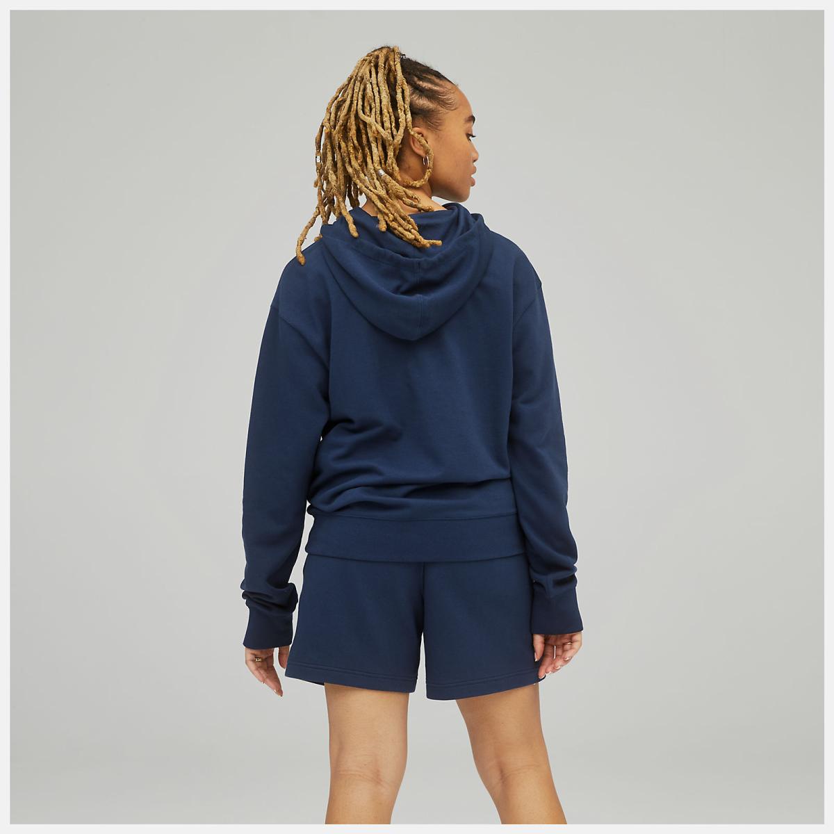 Hoodies &amp; Sweatshirts | Women New Balance Uni-ssentials French Terry Hoodie Natural Indigo