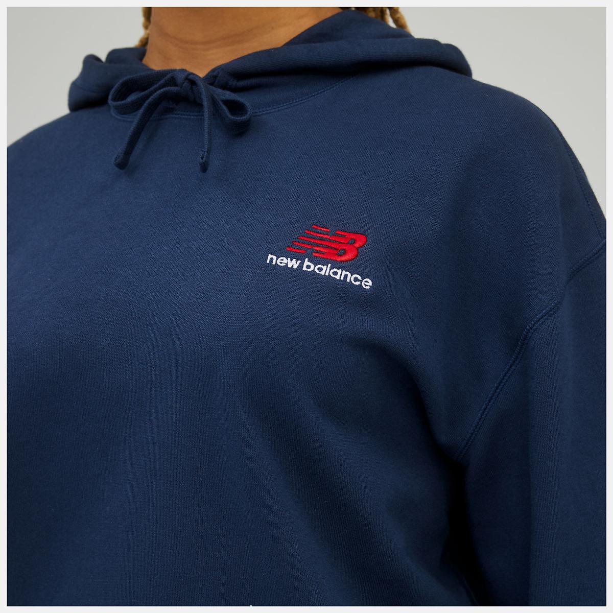 Hoodies &amp; Sweatshirts | Women New Balance Uni-ssentials French Terry Hoodie Natural Indigo