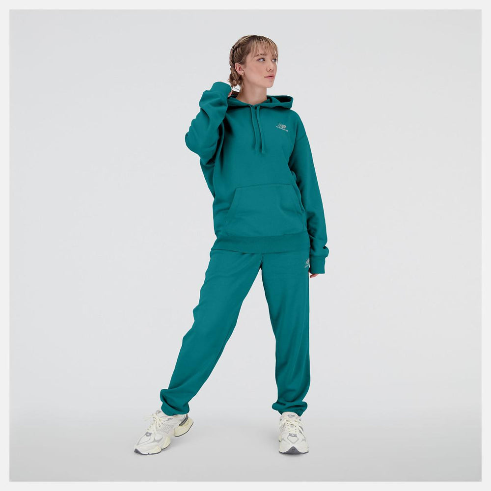 Hoodies &amp; Sweatshirts | Women New Balance Uni-ssentials French Terry Hoodie Vintage Teal