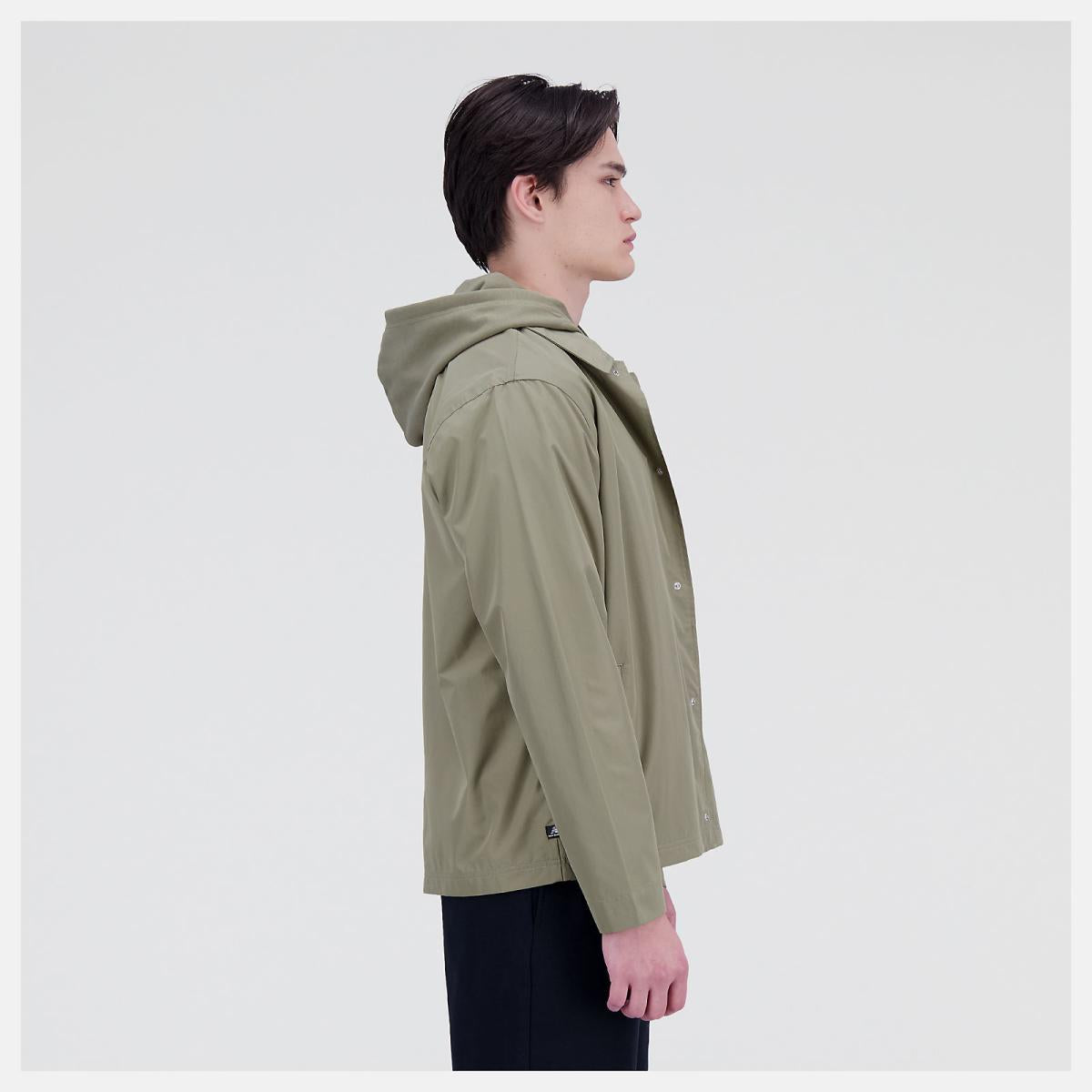 Jackets &amp; Vests | Men New Balance Essentials Reimagined Woven Jacket Covert Green