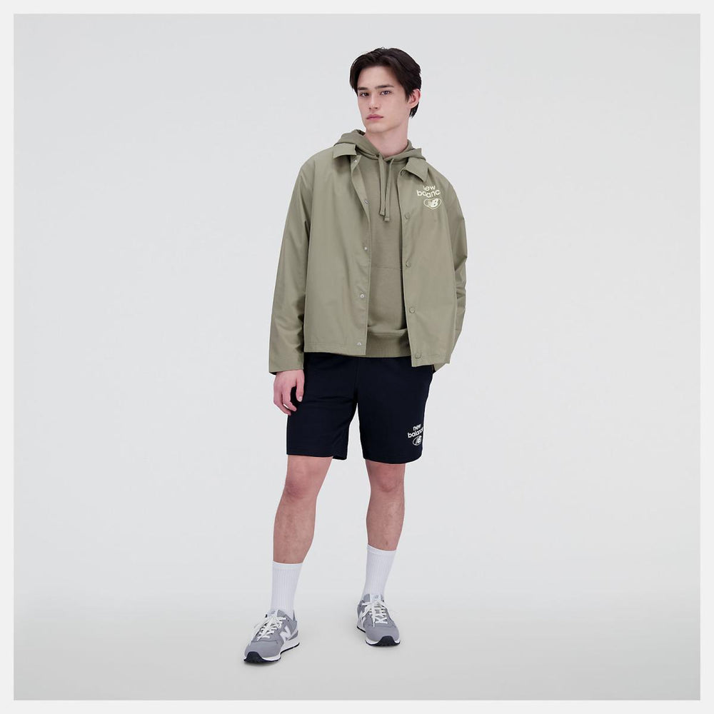 Jackets &amp; Vests | Men New Balance Essentials Reimagined Woven Jacket Covert Green