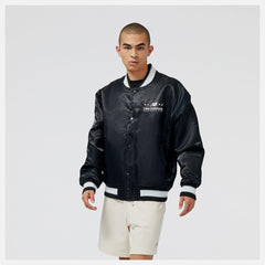 Jackets &amp; Vests | Men New Balance Hoops Woven Jacket Black