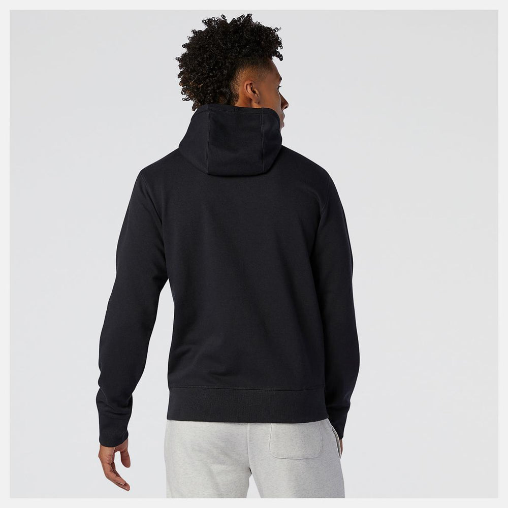Jackets &amp; Vests | Men New Balance NB Essentials Stacked Full Zip Hoodie Black