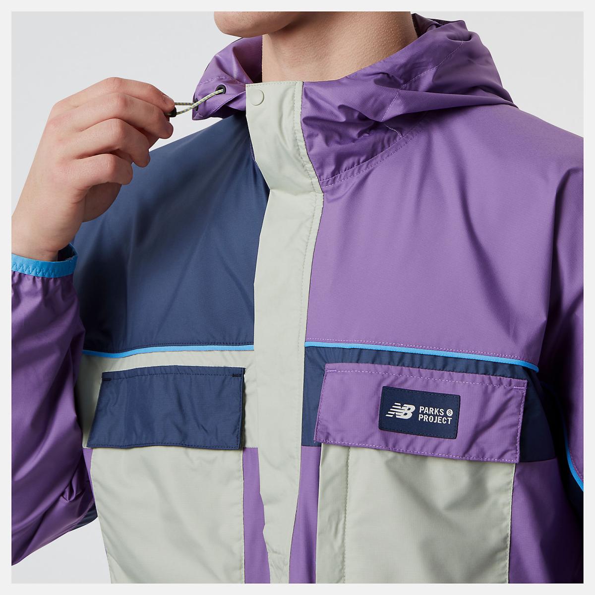 Jackets &amp; Vests | Men New Balance Parks Project X New Balance Packable Anorak Jacket Sour Grape
