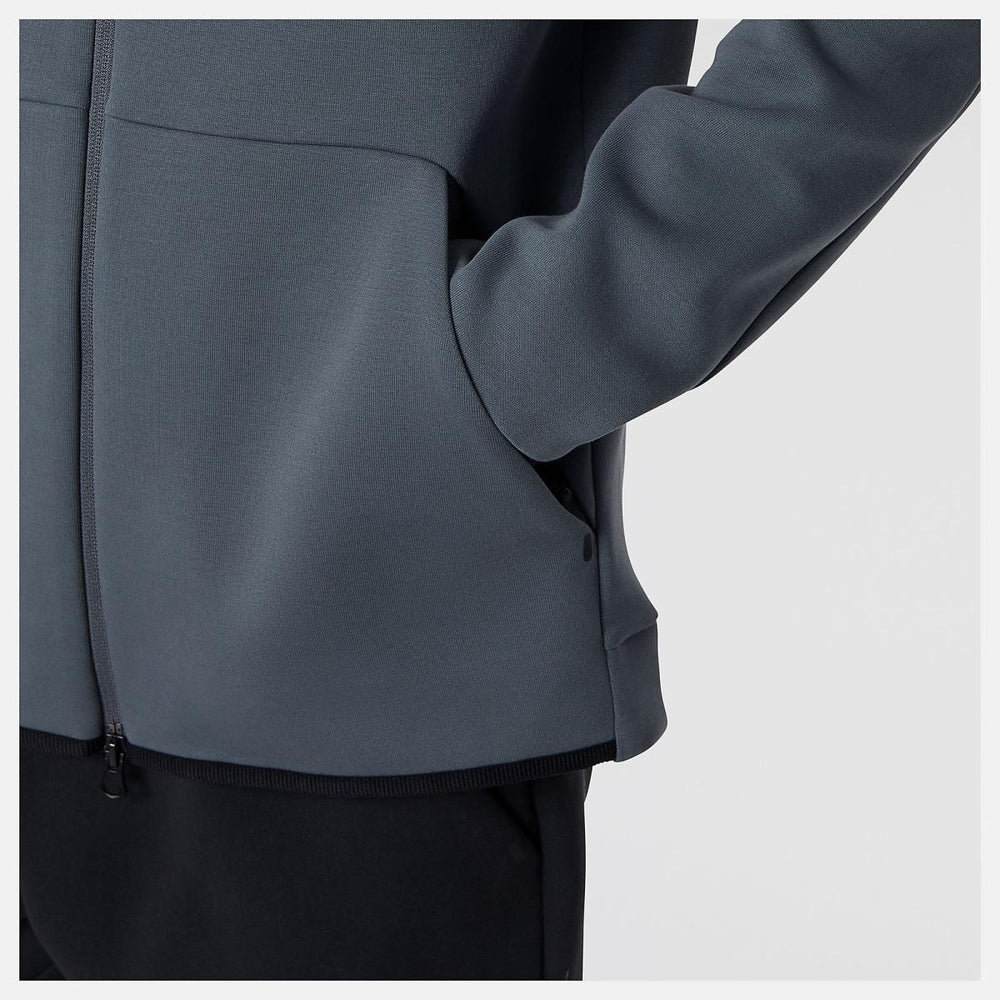 Jackets &amp; Vests | Men New Balance R.W.Tech Fleece Full Zip Lead