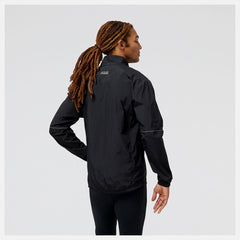 Jackets &amp; Vests | Men New Balance Run For Life Impact Run Packable Jacket Black