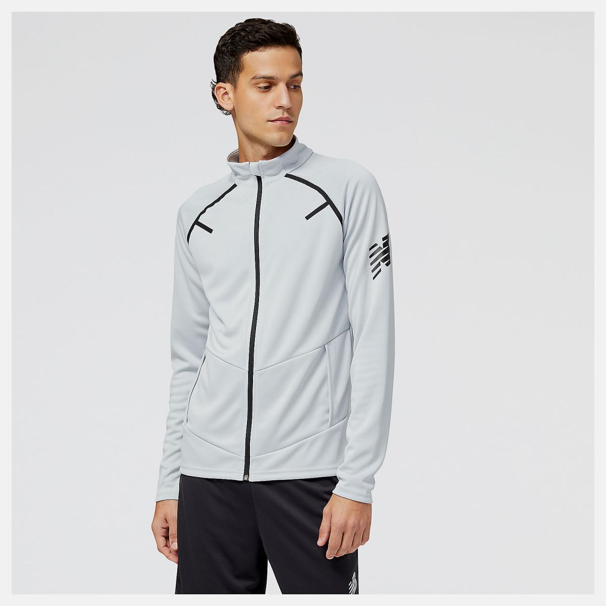 Jackets &amp; Vests | Men New Balance Tenacity Football Training Track Jacket Light Aluminum