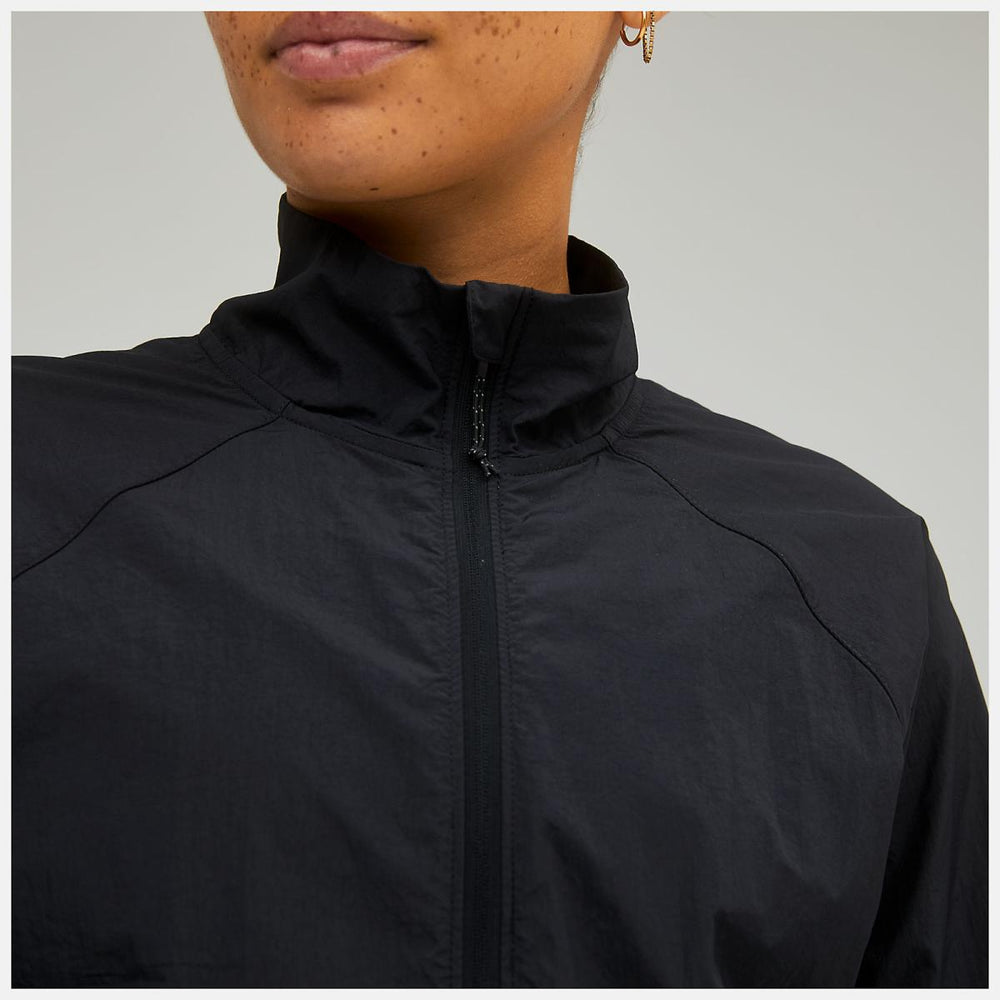 Jackets &amp; Vests | Women New Balance Impact Run Packable Jacket Black