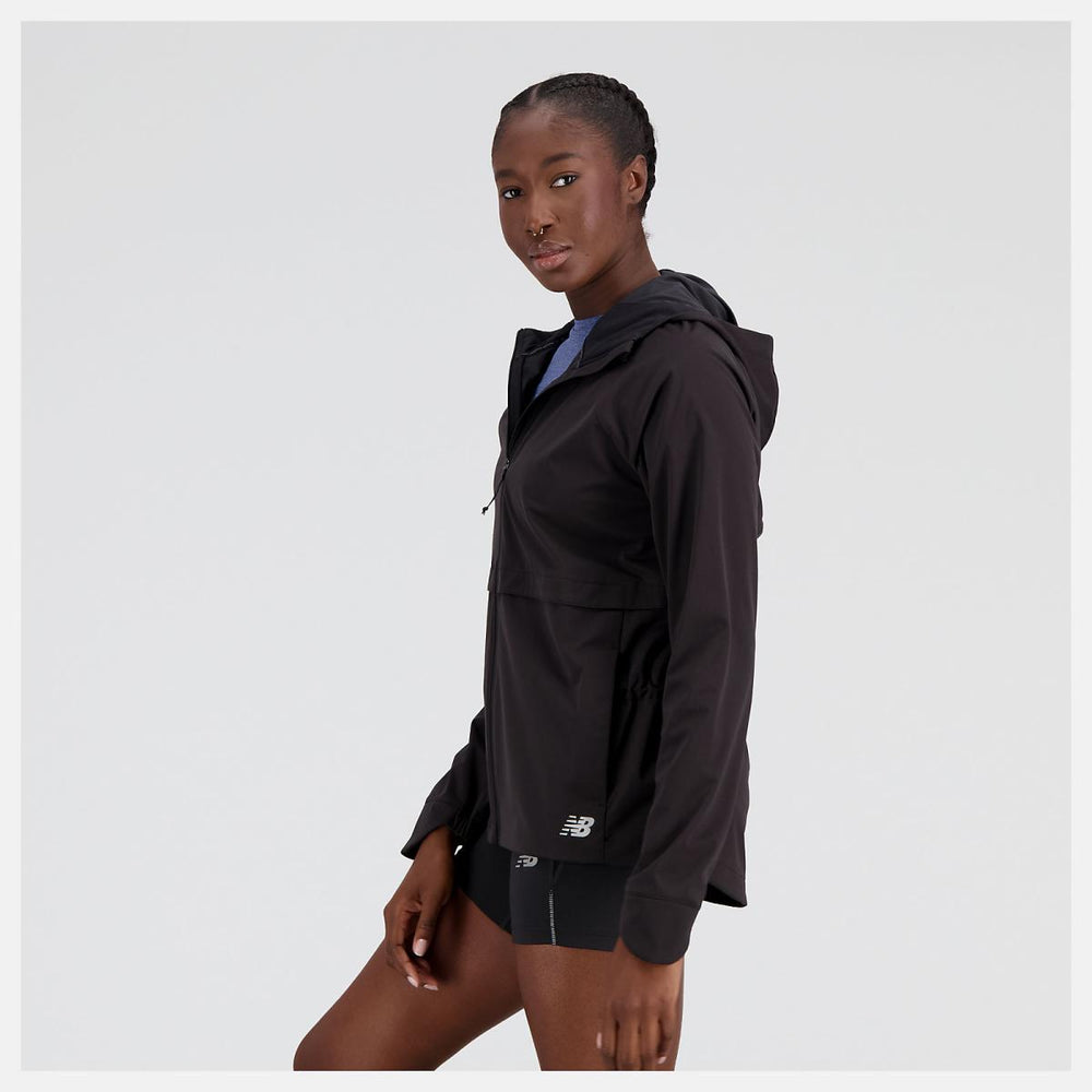 Jackets &amp; Vests | Women New Balance Impact Run Water Defy Jacket Black