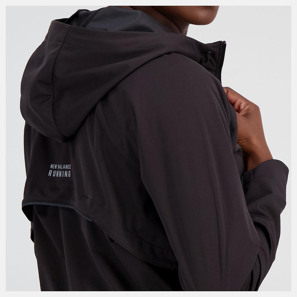 Jackets &amp; Vests | Women New Balance Impact Run Water Defy Jacket Black