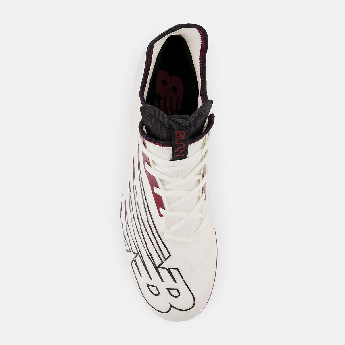 Lacrosse | Men/Women New Balance BurnX3 White With Crimson And Black