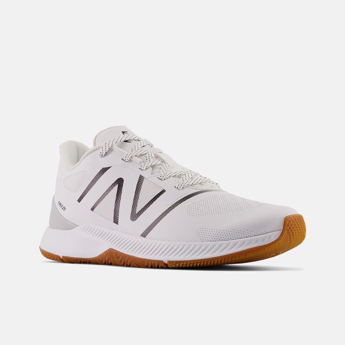 Lacrosse | Men/Women New Balance FreezeLX V4 Box White With Gum And Arctic Fox