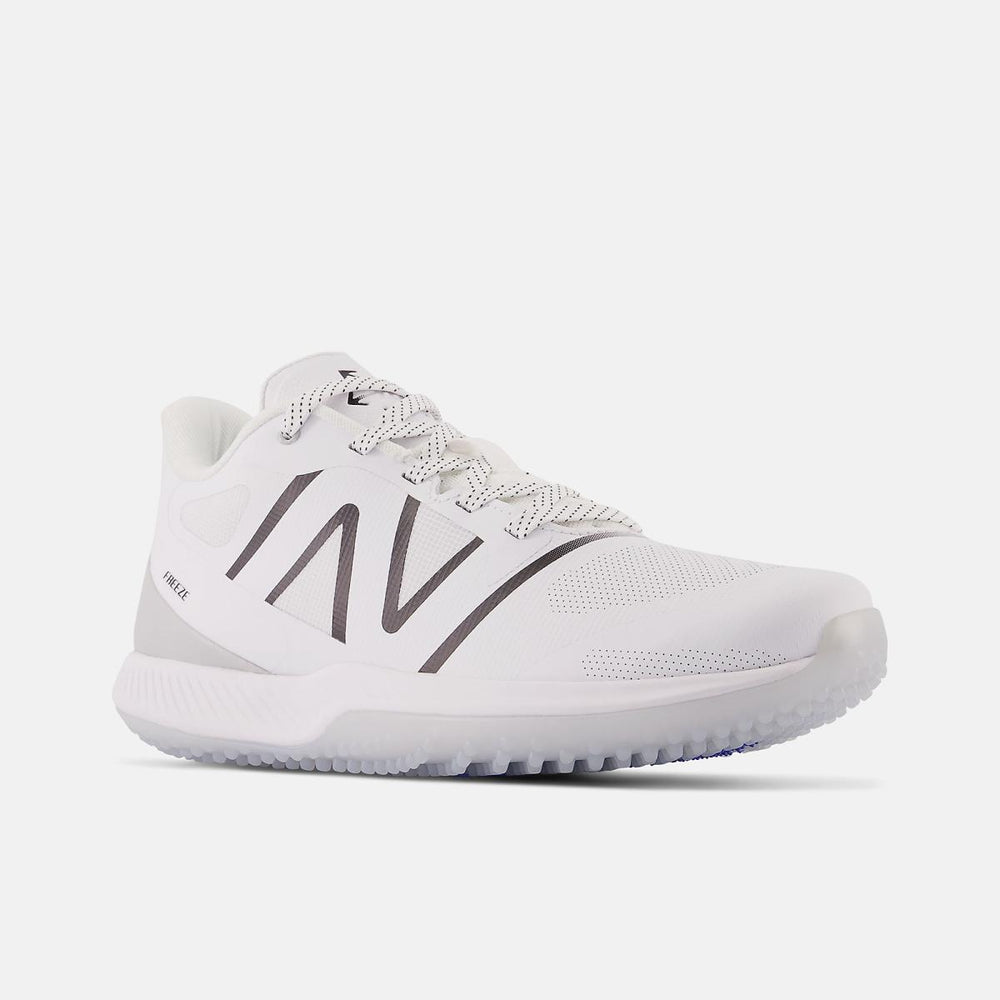 Lacrosse | Men/Women New Balance FreezeLX V4 Turf White With Black And Polar Blue