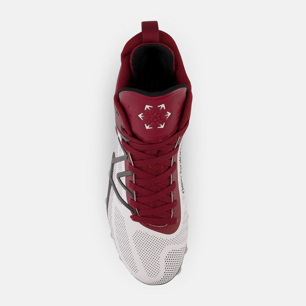 Lacrosse | Men/Women New Balance FreezeLX V4 White With Crimson And Black