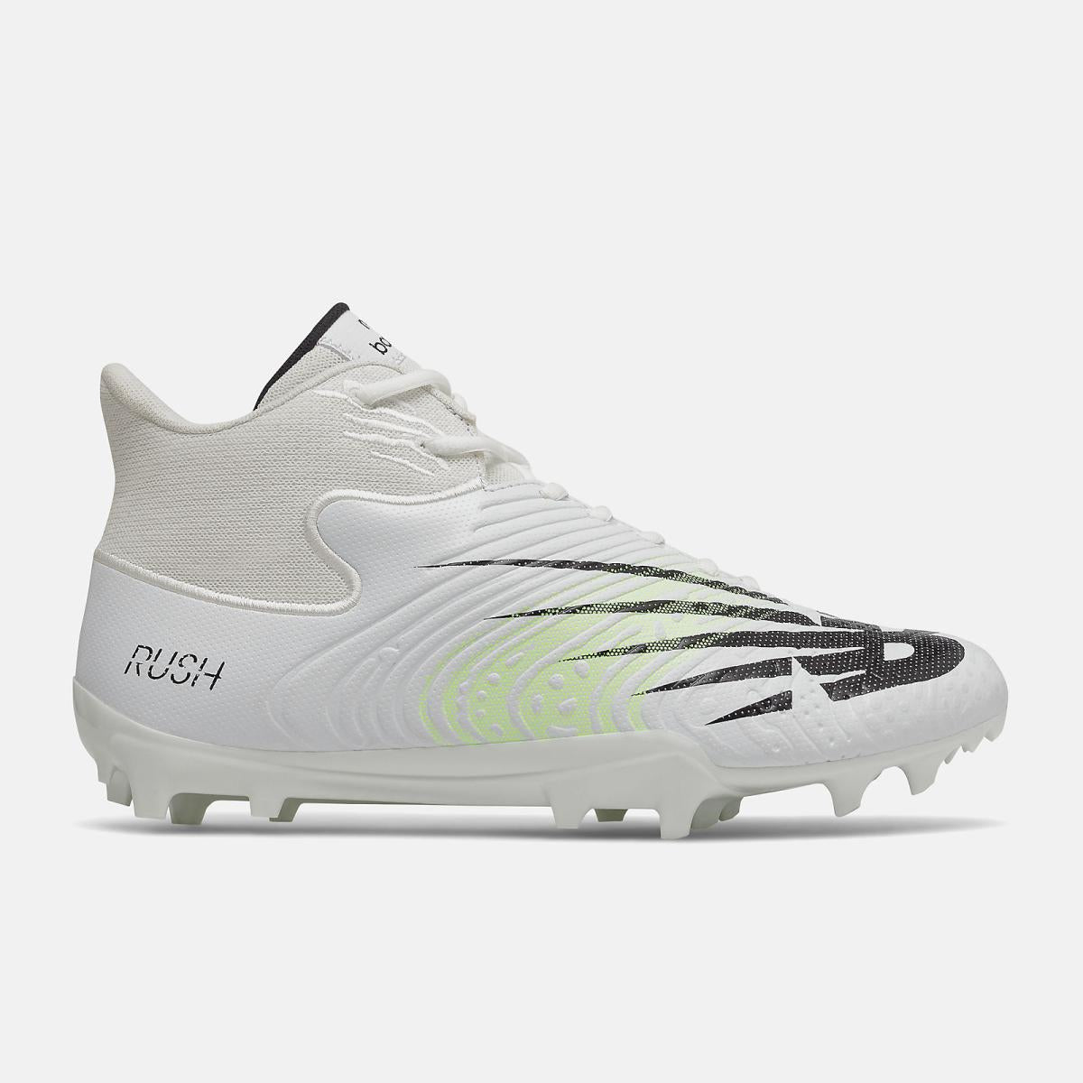 Lacrosse | Men/Women New Balance RushV3 Mid White With Bleached Lime Glo
