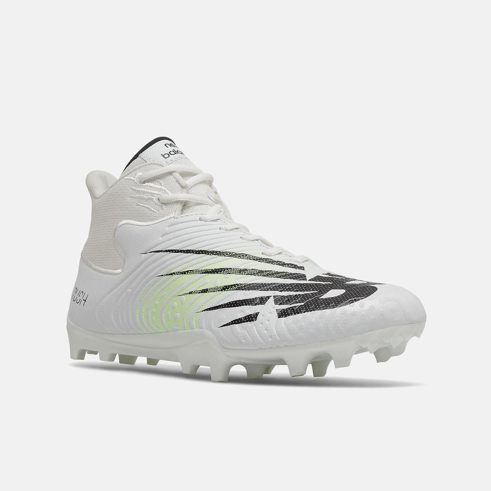 Lacrosse | Men/Women New Balance RushV3 Mid White With Bleached Lime Glo