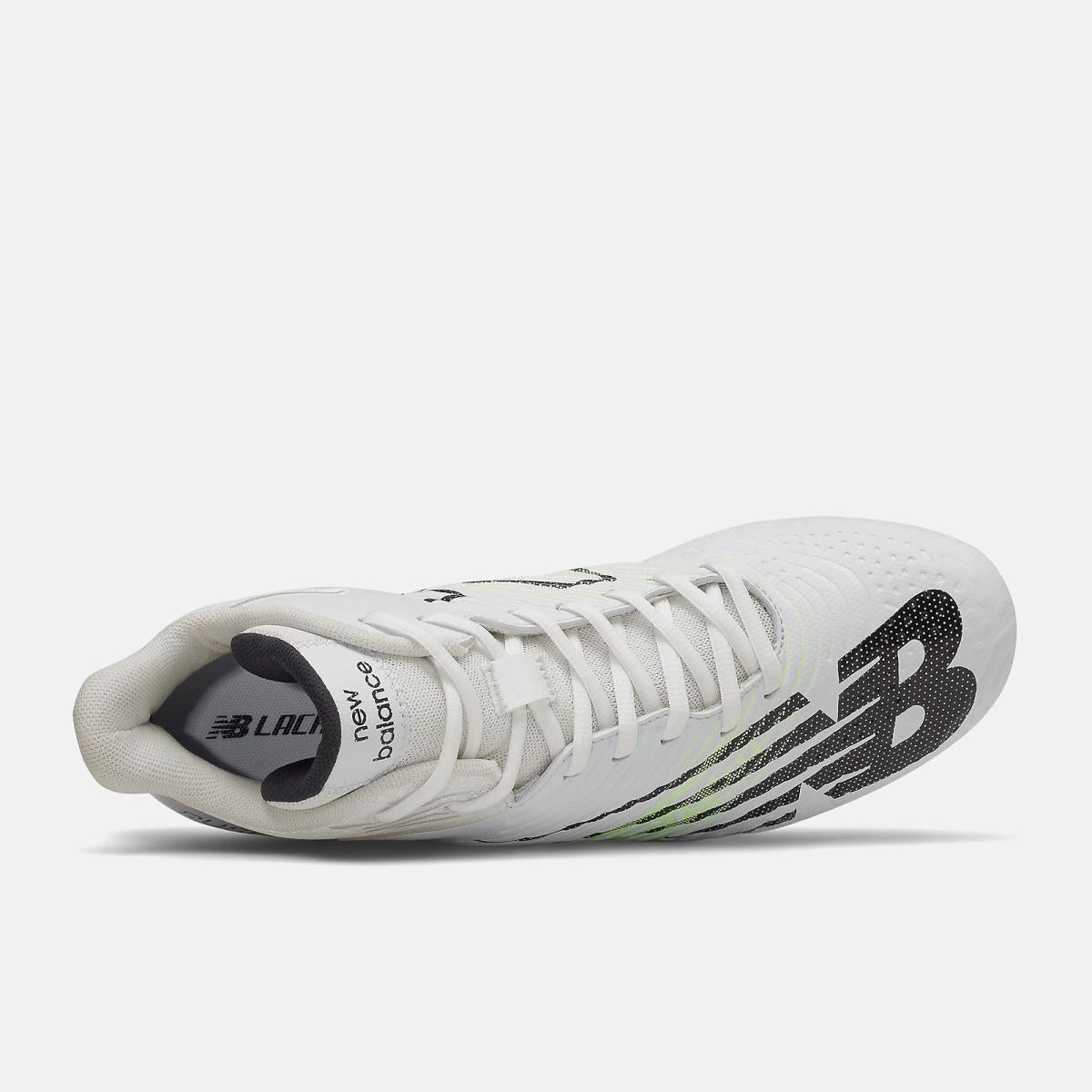 Lacrosse | Men/Women New Balance RushV3 Mid White With Bleached Lime Glo