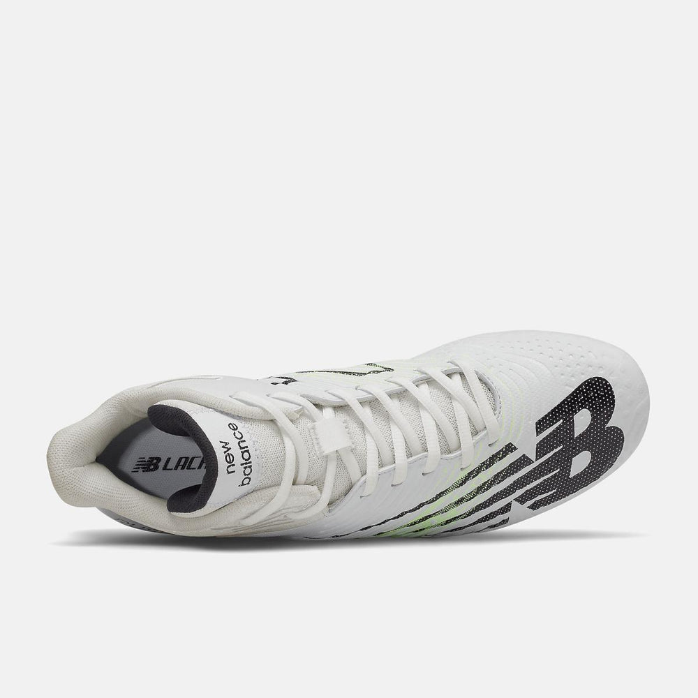 Lacrosse | Men/Women New Balance RushV3 Mid White With Bleached Lime Glo