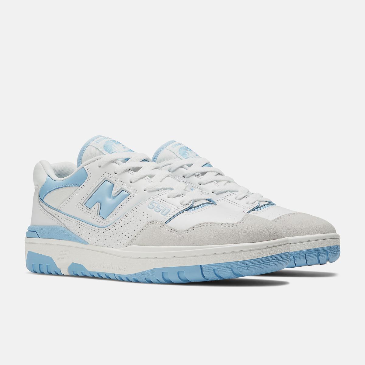 Lifestyle | Men New Balance 550 White With Blue Haze And Rain Cloud