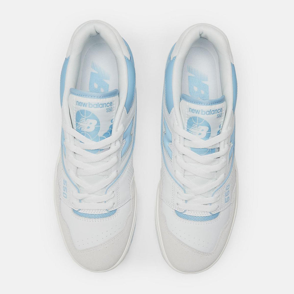 Lifestyle | Men New Balance 550 White With Blue Haze And Rain Cloud