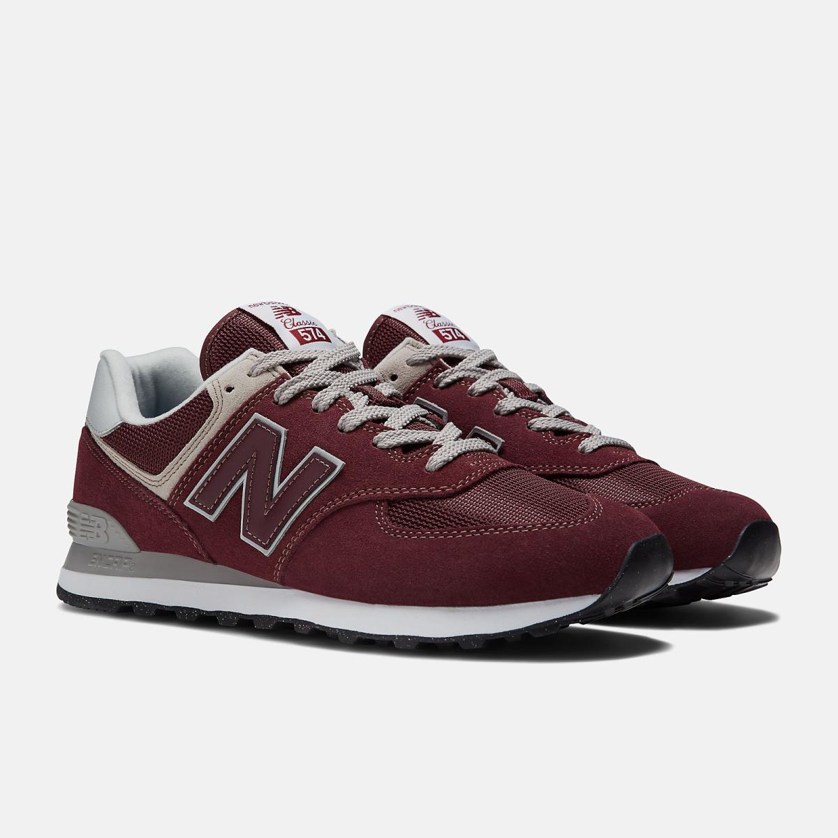 Lifestyle | Men New Balance 574 Core Burgundy With White