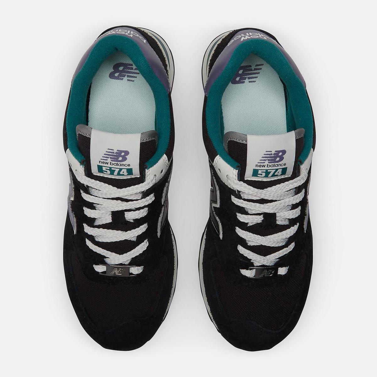 Lifestyle | Men/Women New Balance 574 Black With Blue