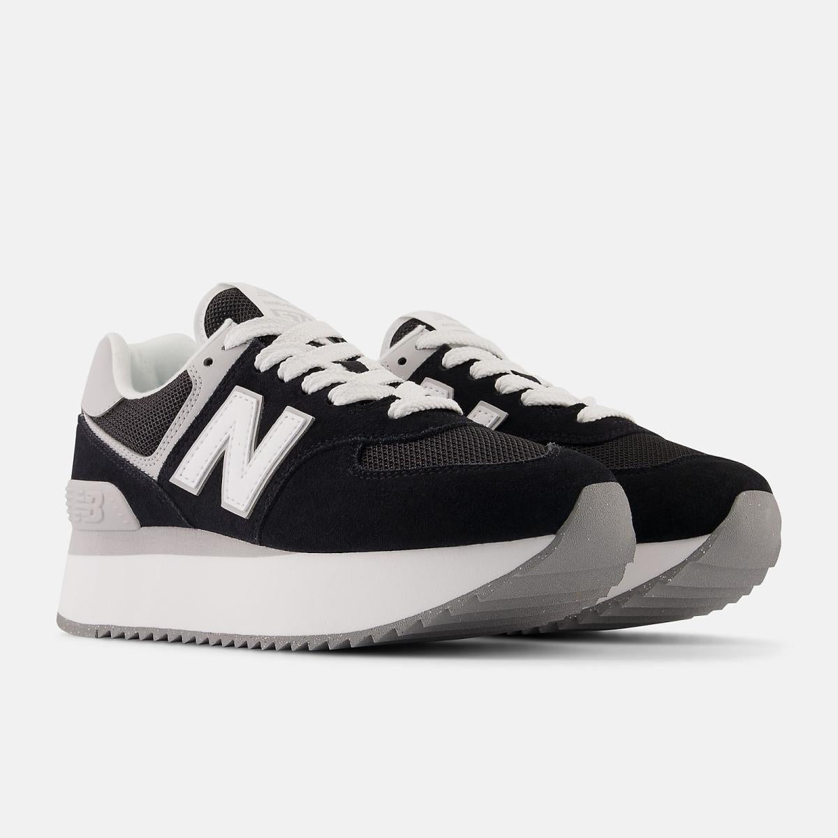 Lifestyle | Women New Balance 574+ Black With Rain Cloud And White