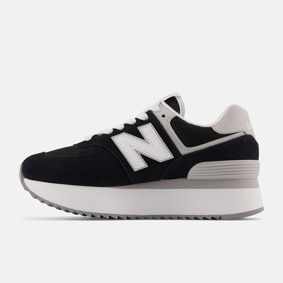 Lifestyle | Women New Balance 574+ Black With Rain Cloud And White