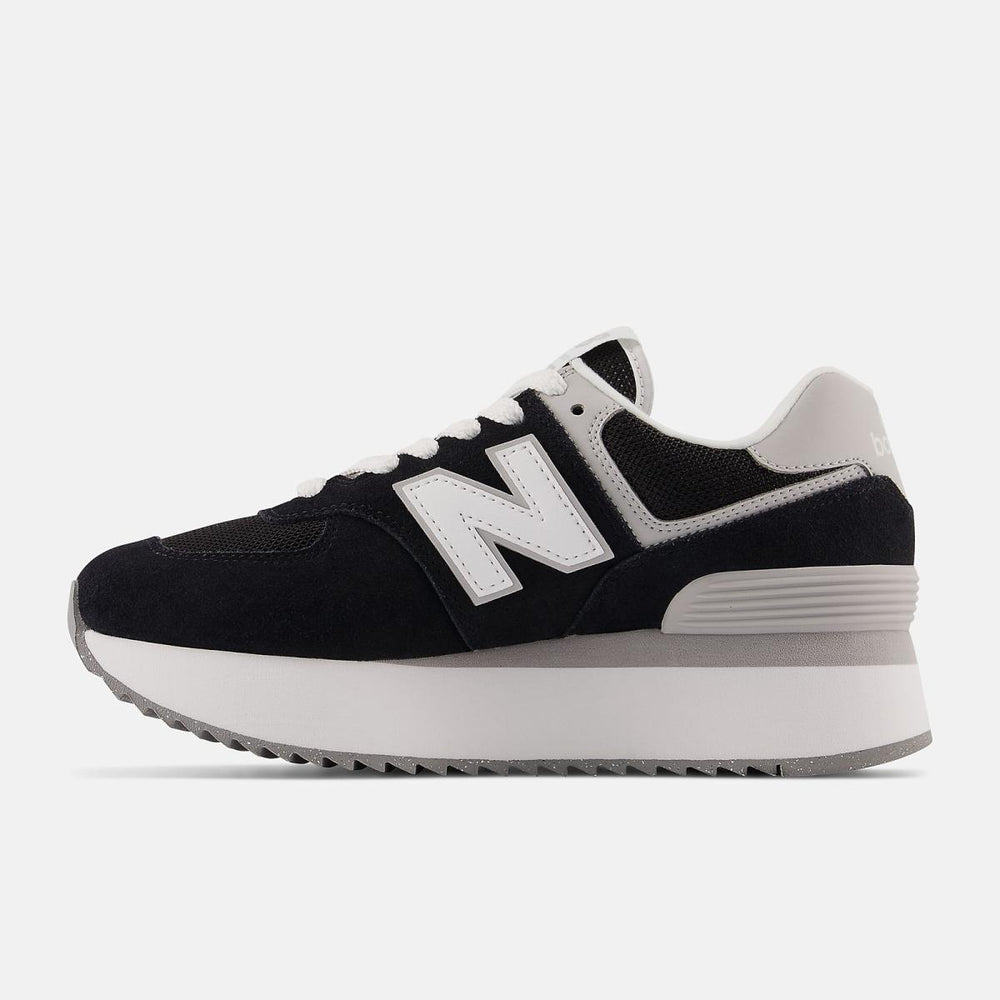 Lifestyle | Women New Balance 574+ Black With Rain Cloud And White