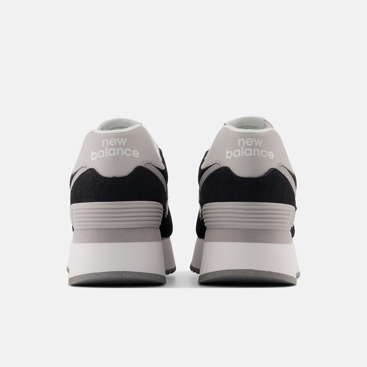 Lifestyle | Women New Balance 574+ Black With Rain Cloud And White