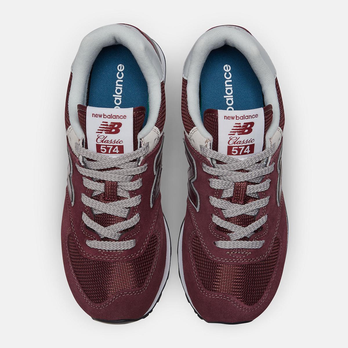 Lifestyle | Women New Balance 574 Core Burgundy With White