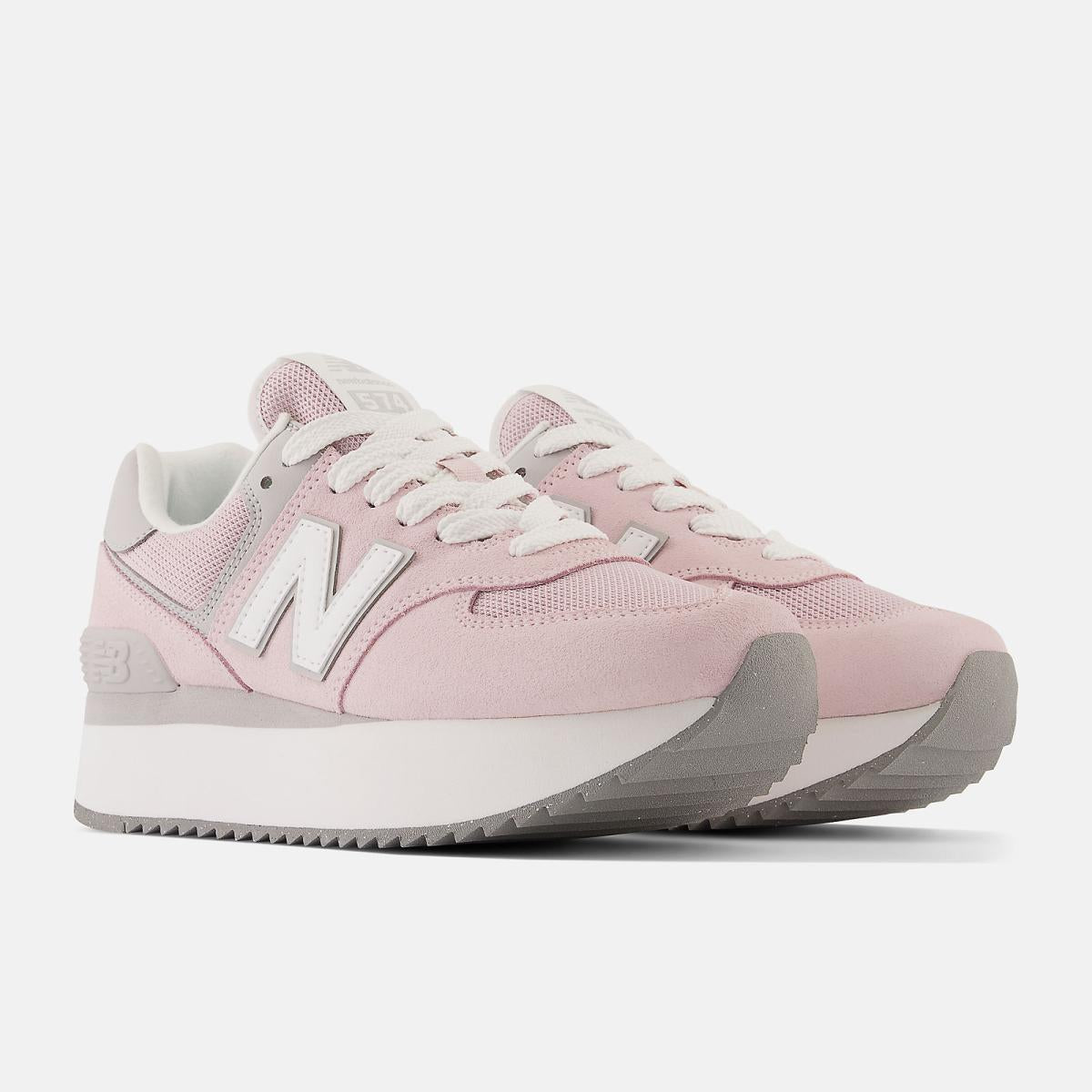 Lifestyle | Women New Balance 574+ Stone Pink With Rain Cloud And White
