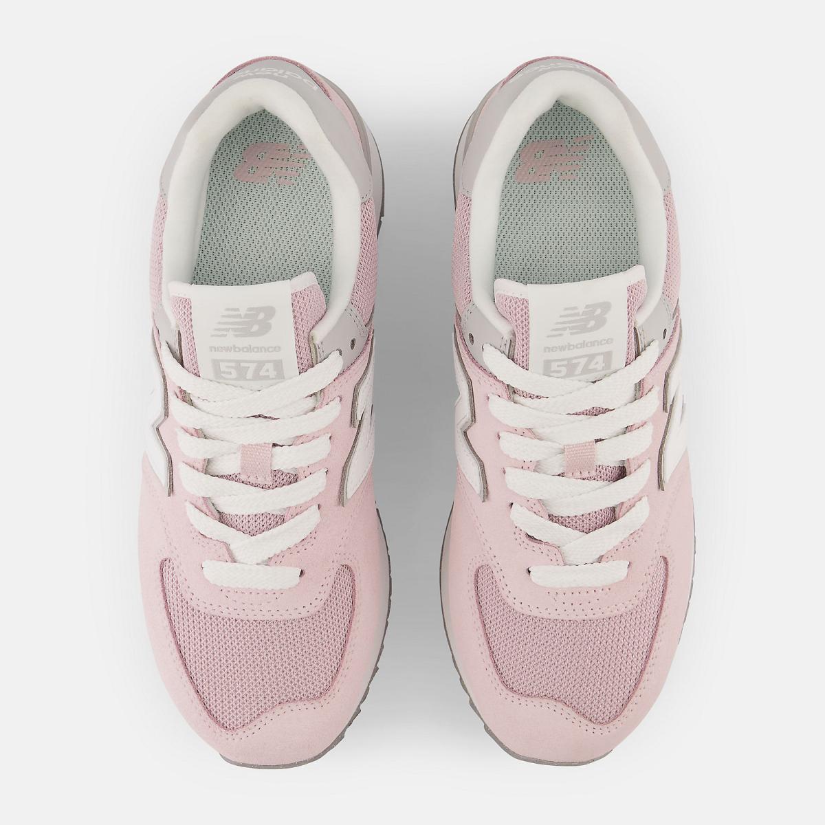 Lifestyle | Women New Balance 574+ Stone Pink With Rain Cloud And White