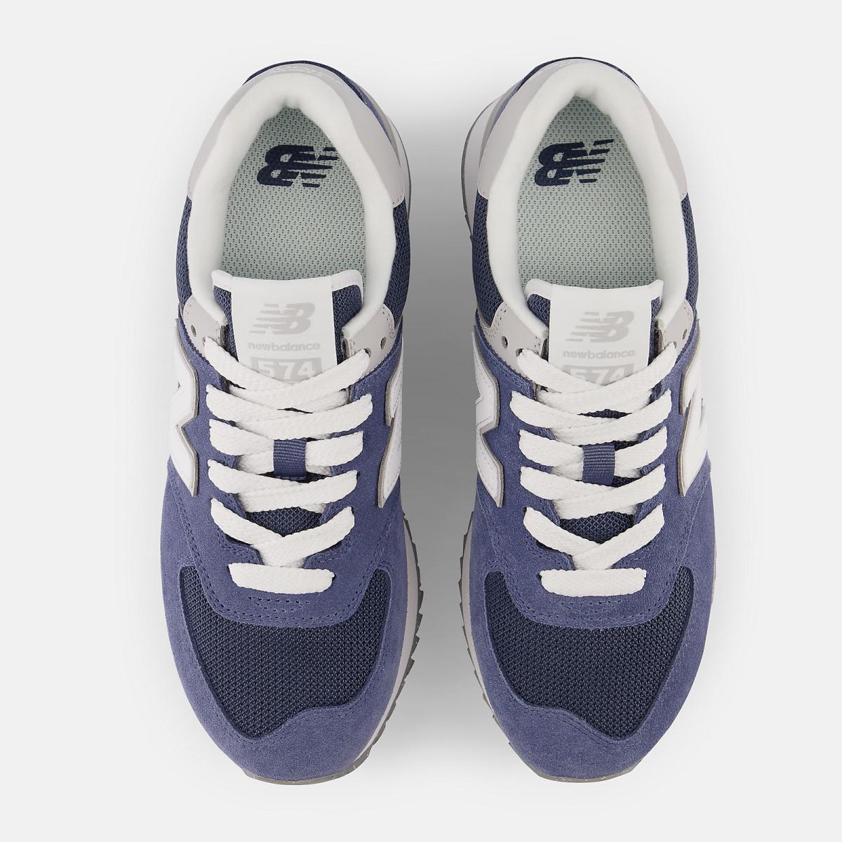 Lifestyle | Women New Balance 574+ Vintage Indigo With Rain Cloud And White
