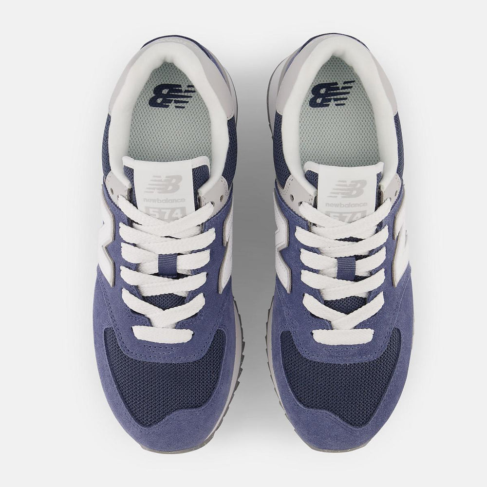 Lifestyle | Women New Balance 574+ Vintage Indigo With Rain Cloud And White