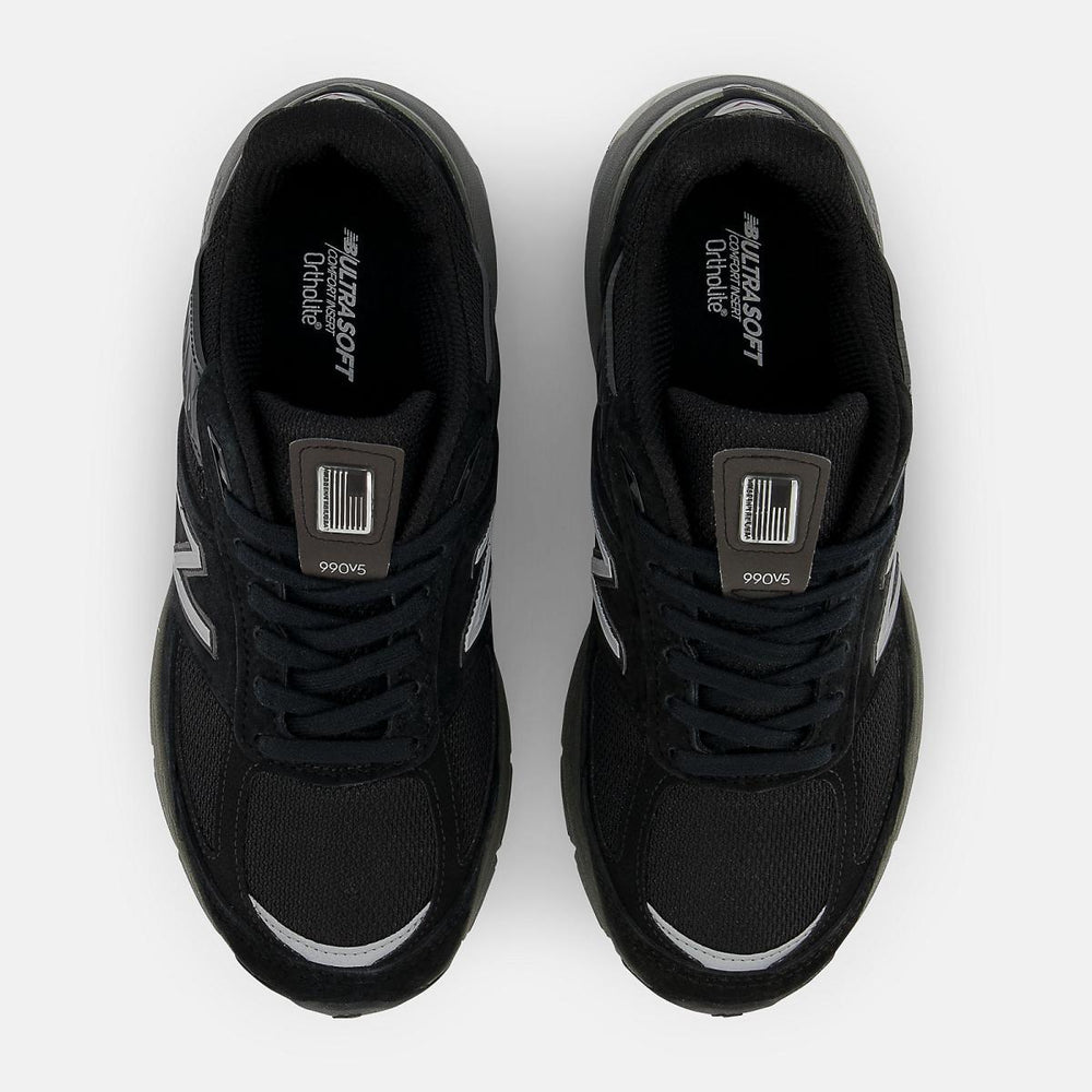 Lifestyle | Women New Balance MADE In USA 990v5 Core Black With Silver