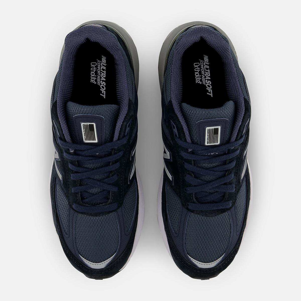 Lifestyle | Women New Balance MADE In USA 990v5 Core Navy With Silver