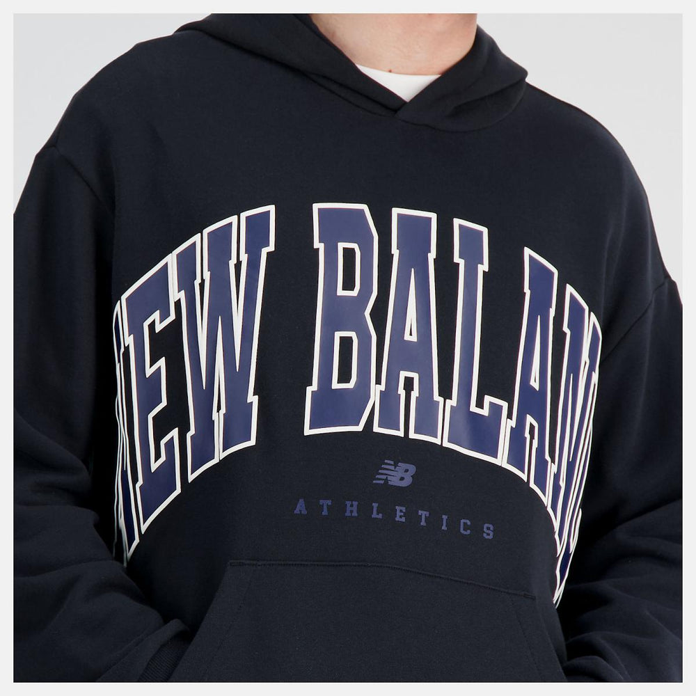 Matching Sets | Men/Women New Balance Uni-ssentials Warped Classics French Terry Hoodie Black