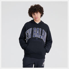 Matching Sets | Men/Women New Balance Uni-ssentials Warped Classics French Terry Hoodie Black