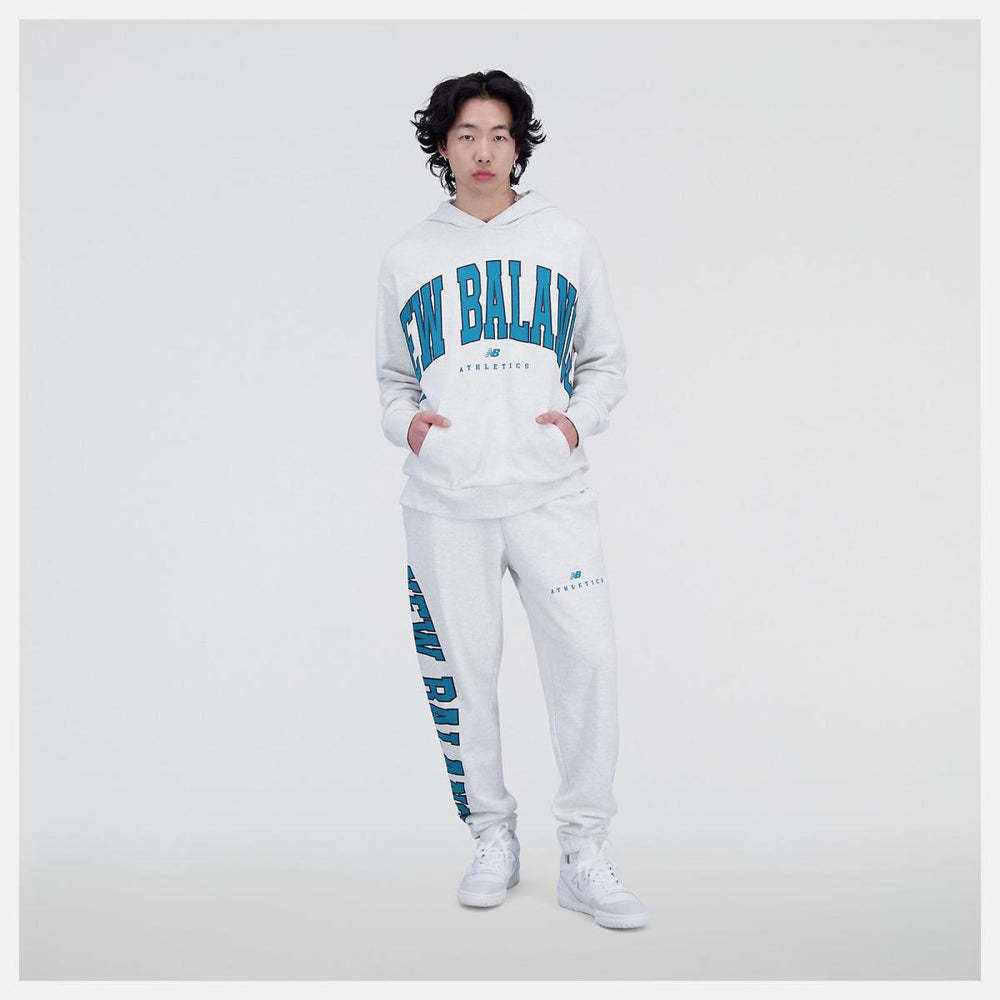 Matching Sets | Men/Women New Balance Uni-ssentials Warped Classics French Terry Hoodie Sea Salt Heather