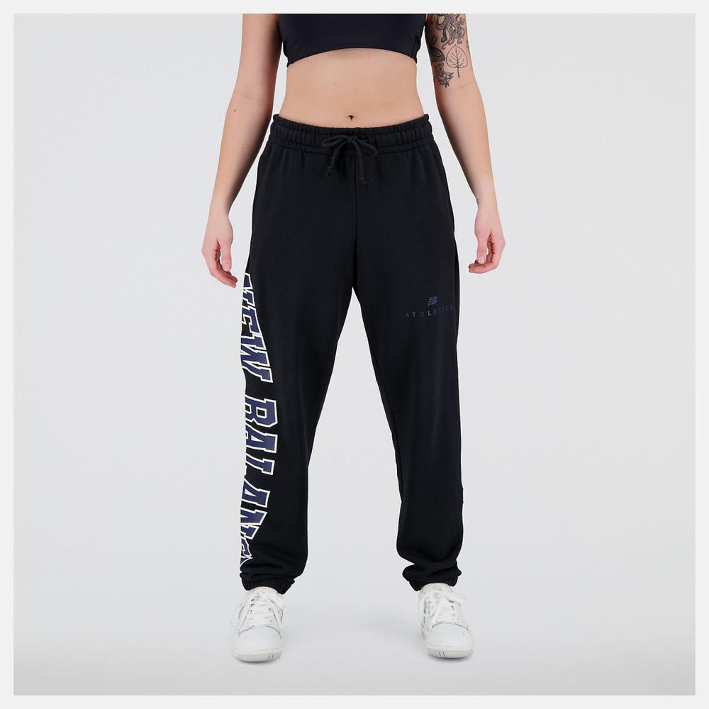 Matching Sets | Men/Women New Balance Uni-ssentials Warped Classics French Terry Sweatpant Black