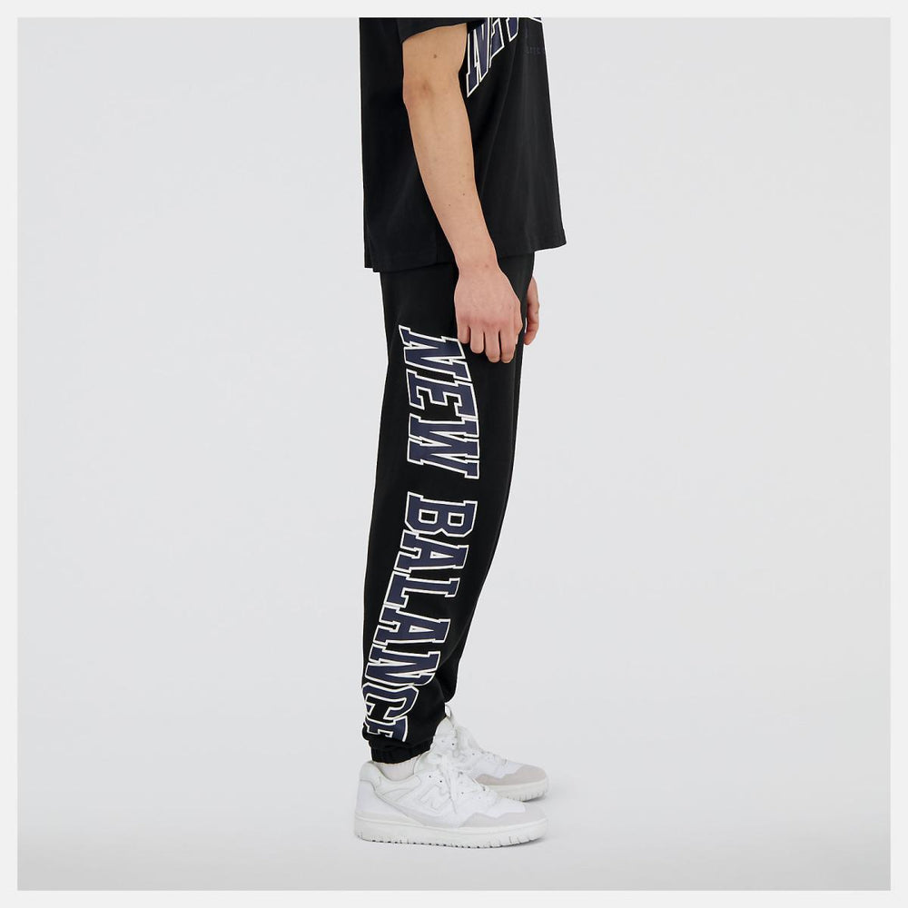 Matching Sets | Men/Women New Balance Uni-ssentials Warped Classics French Terry Sweatpant Black