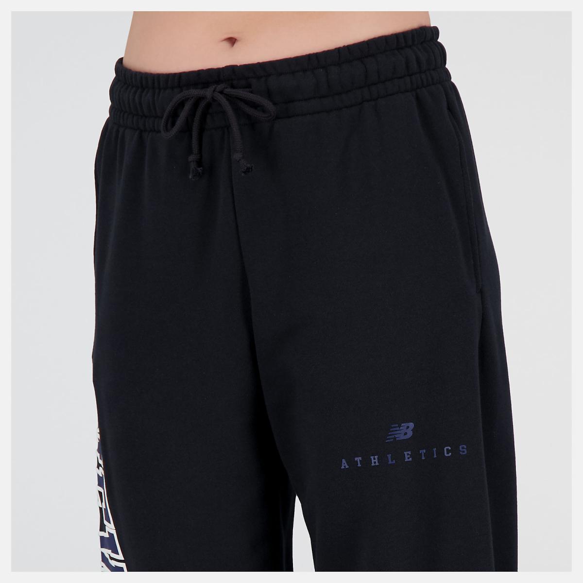 Matching Sets | Men/Women New Balance Uni-ssentials Warped Classics French Terry Sweatpant Black