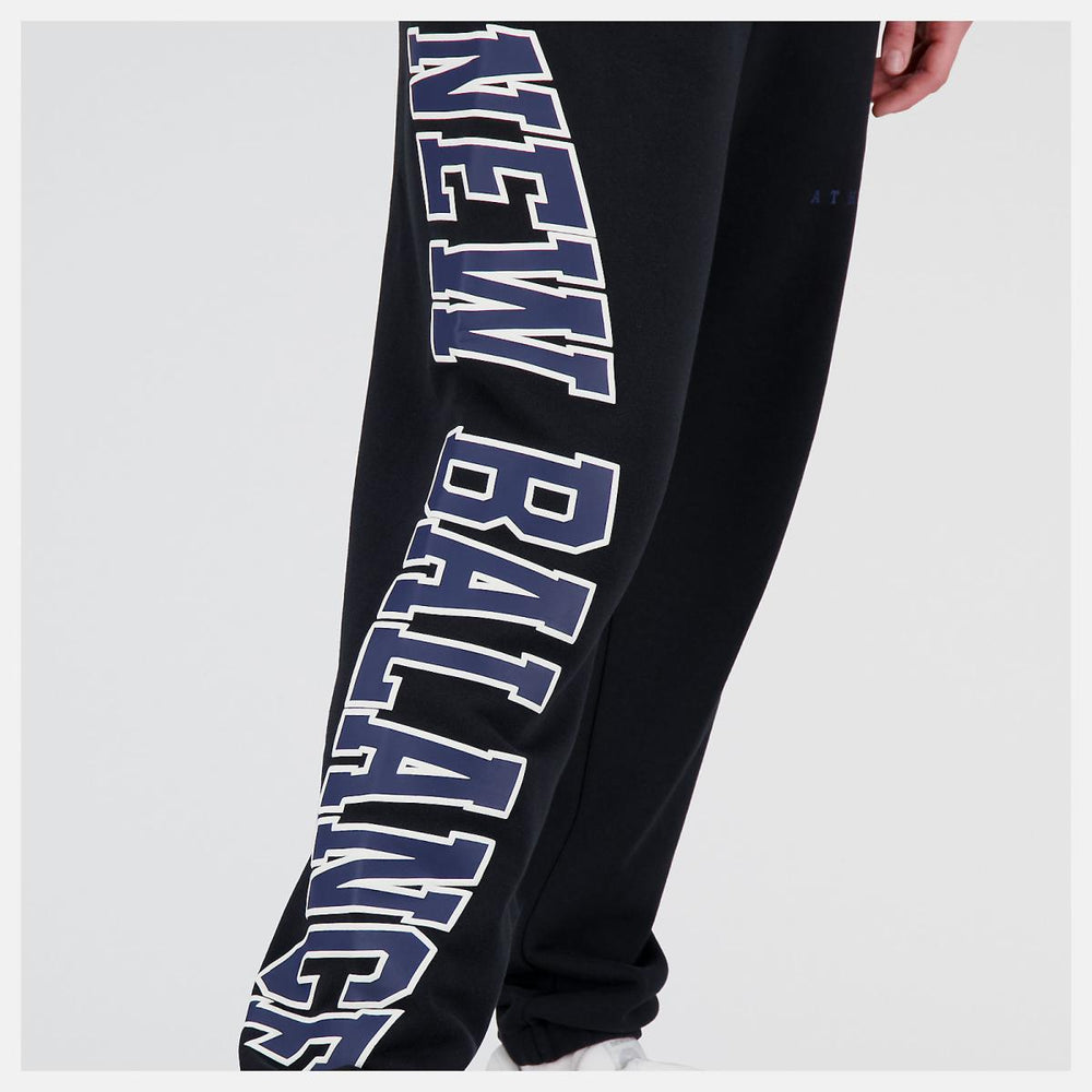Matching Sets | Men/Women New Balance Uni-ssentials Warped Classics French Terry Sweatpant Black