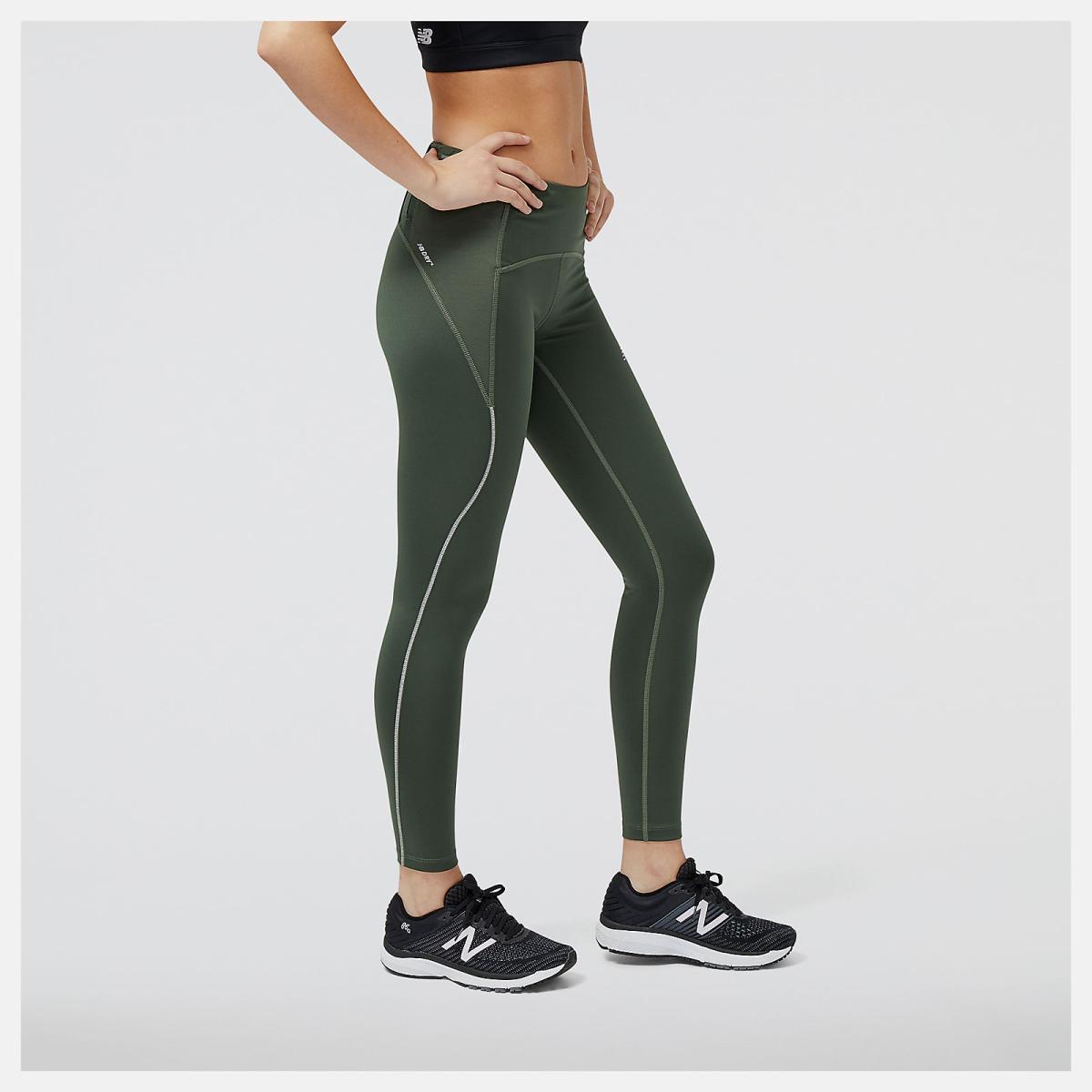 Pants &amp; Leggings | Women New Balance Impact Run Tight Deep Olive Green