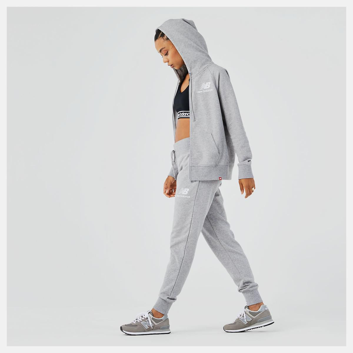 Pants &amp; Leggings | Women New Balance NB Essentials French Terry Sweatpant Athletic Grey